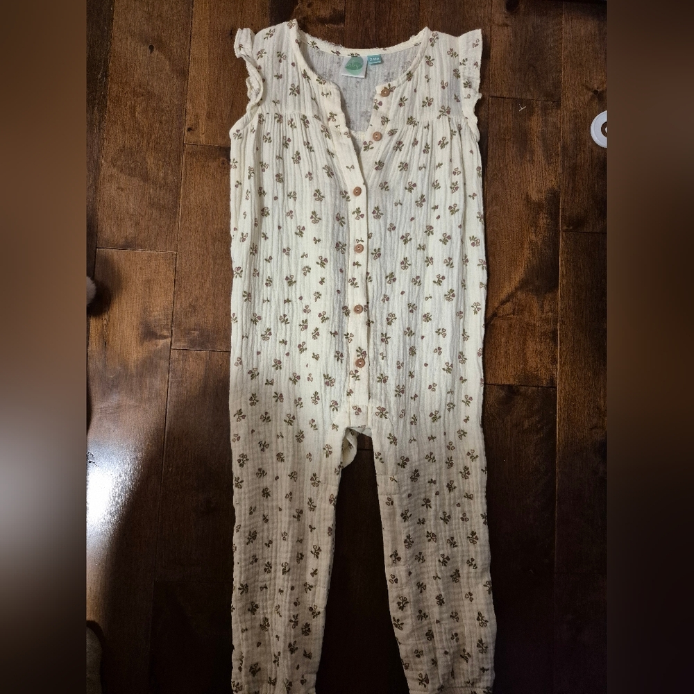 Floral Kids Matching Set - Cream